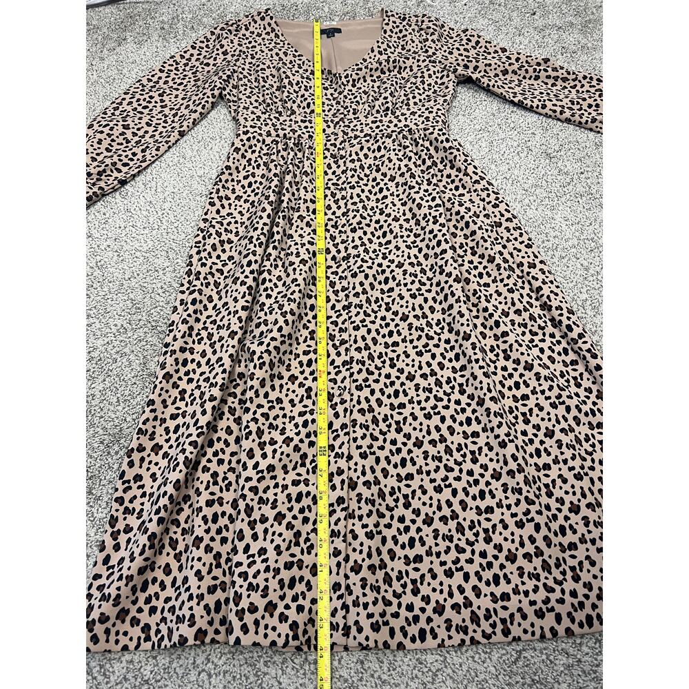 J.Crew Womens S Dark Academia Office Siren Preppy Button Front A-Line Midi Dress - Picture 13 of 13